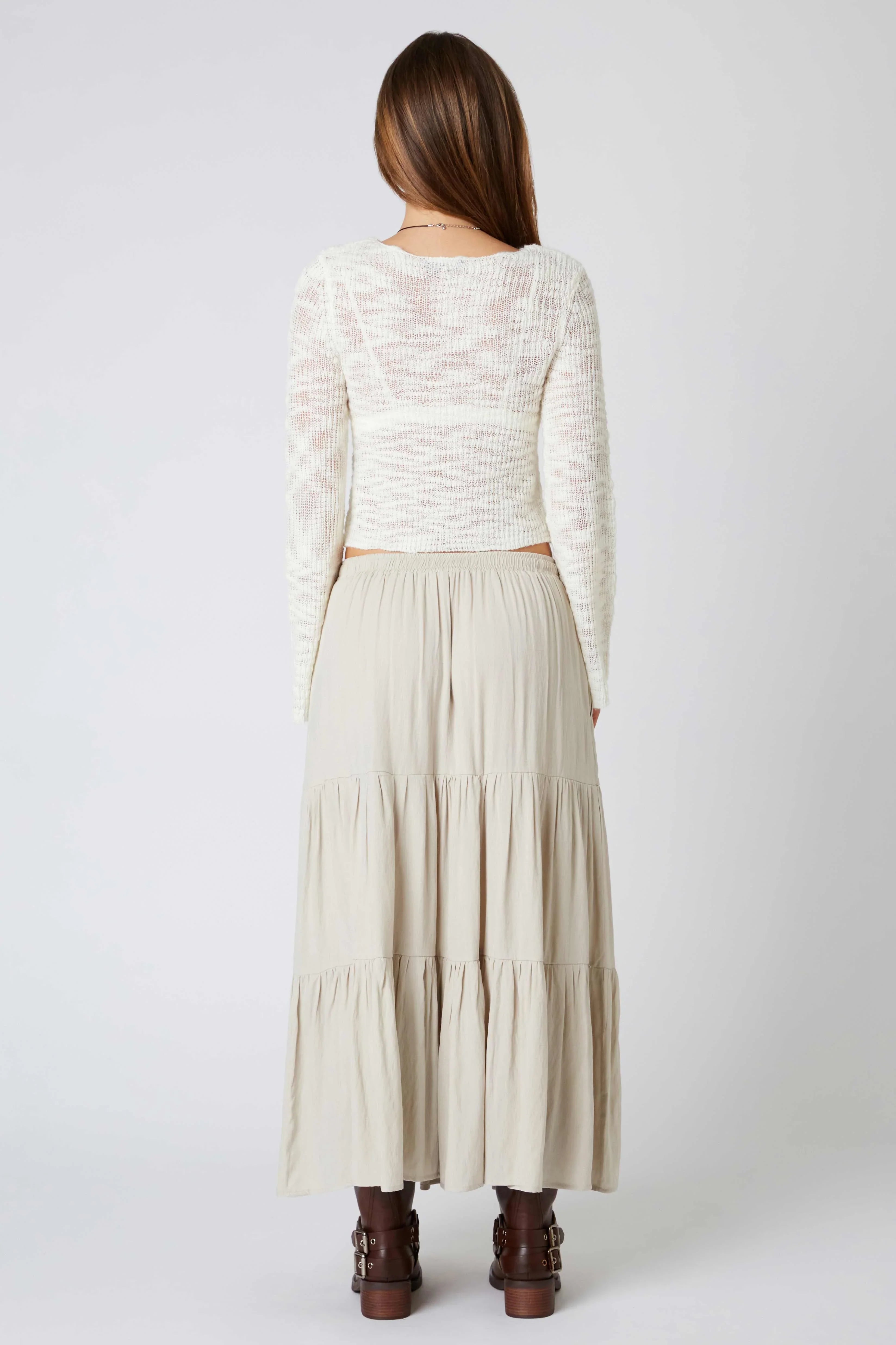 Tiered Maxi Skirt
