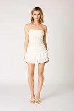 Strapless Smocked Top