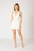 Dropwaist Halter Mini Dress