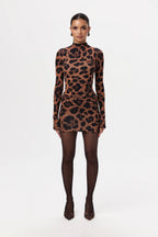 Naked Print Mini Dress