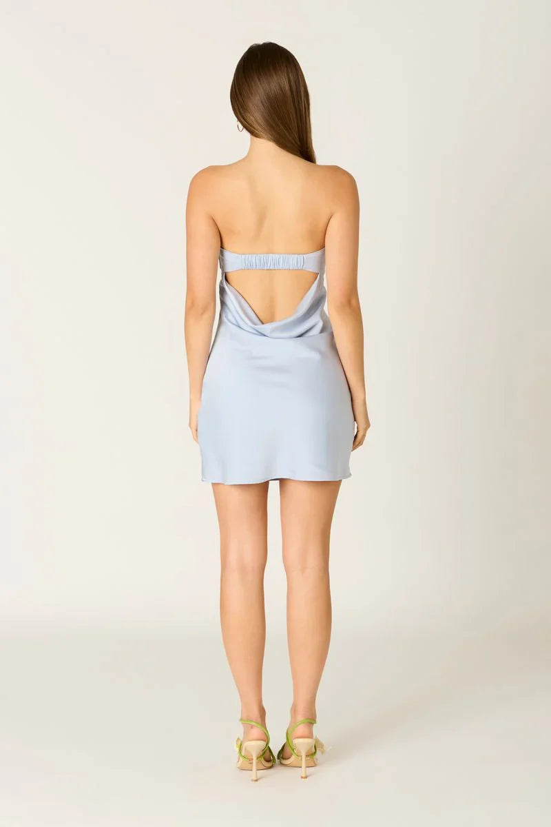 Strapless Bias Mini Dress