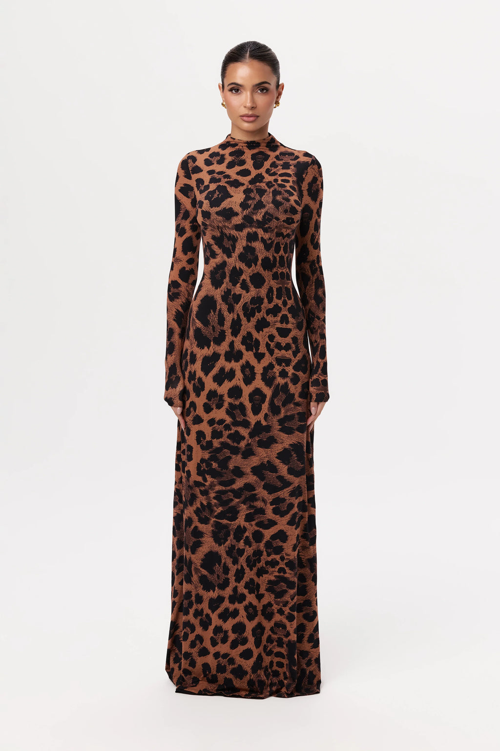 Naked Animal Print Maxi Dress