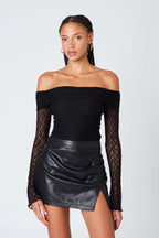 Mini Leather Skirt