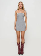 Burkes Mini Dress Black Check