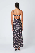 Corset Floral Maxi Dress