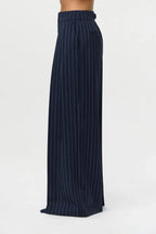 Suiting Pinstripe Wide-Leg Pant