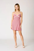 Gingham Mini Slip Dress