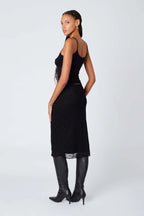 Sheer Midi Skirt