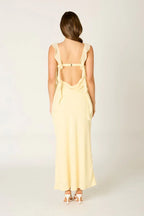 Waterfall Ruffle Maxi Dress