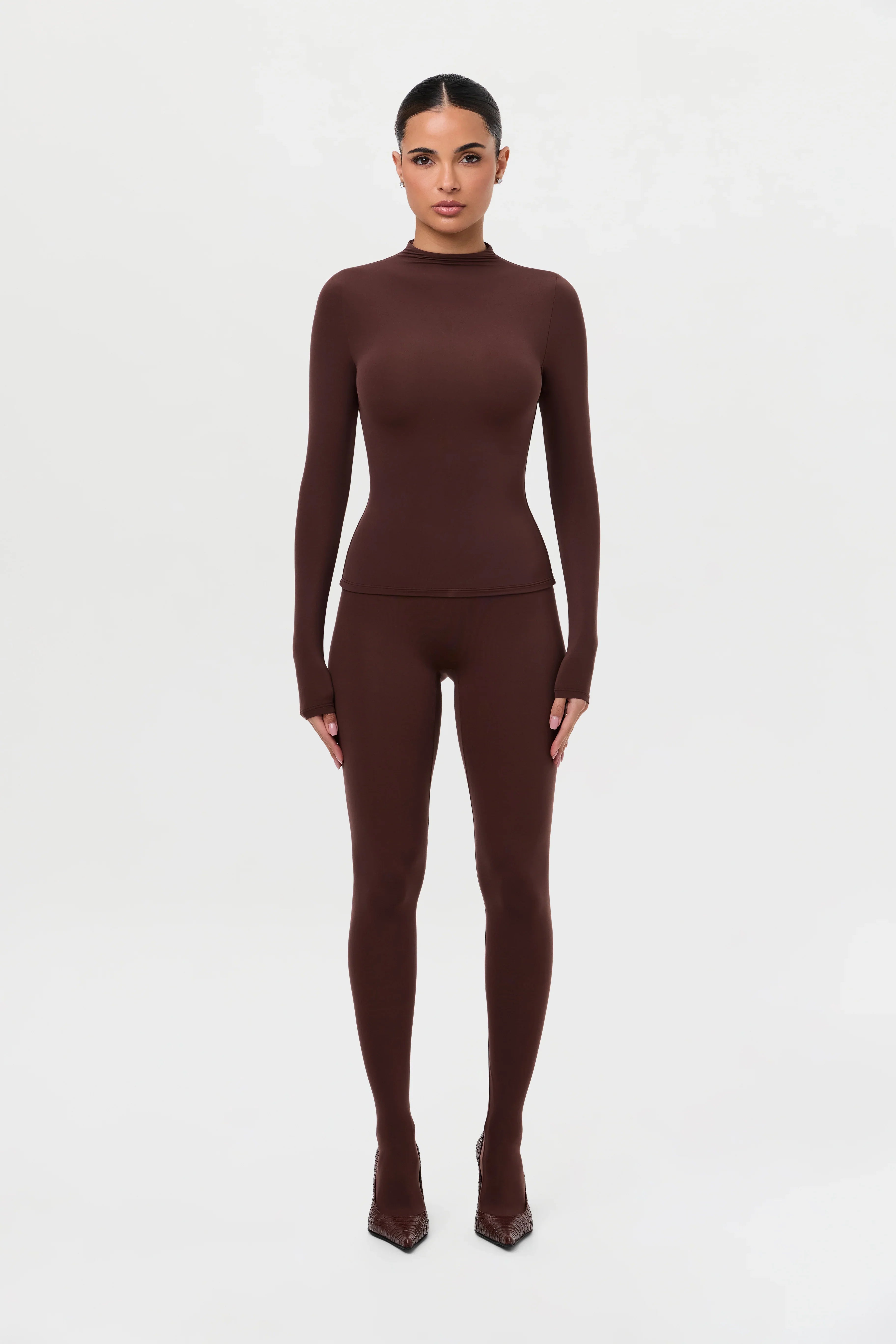 Naked Mock Neck Top