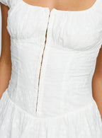 Lethia Corset Mini Dress White