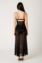 Lace Sheer Maxi Dress