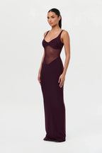 Hourglass Mesh Contrast Dress