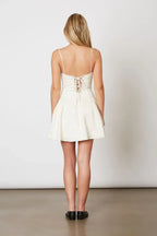 Jacquard Dropwaist Mini Dress