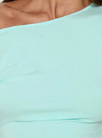 Eastside Girls Off Shoulder Cinched Mini Dress Turquoise