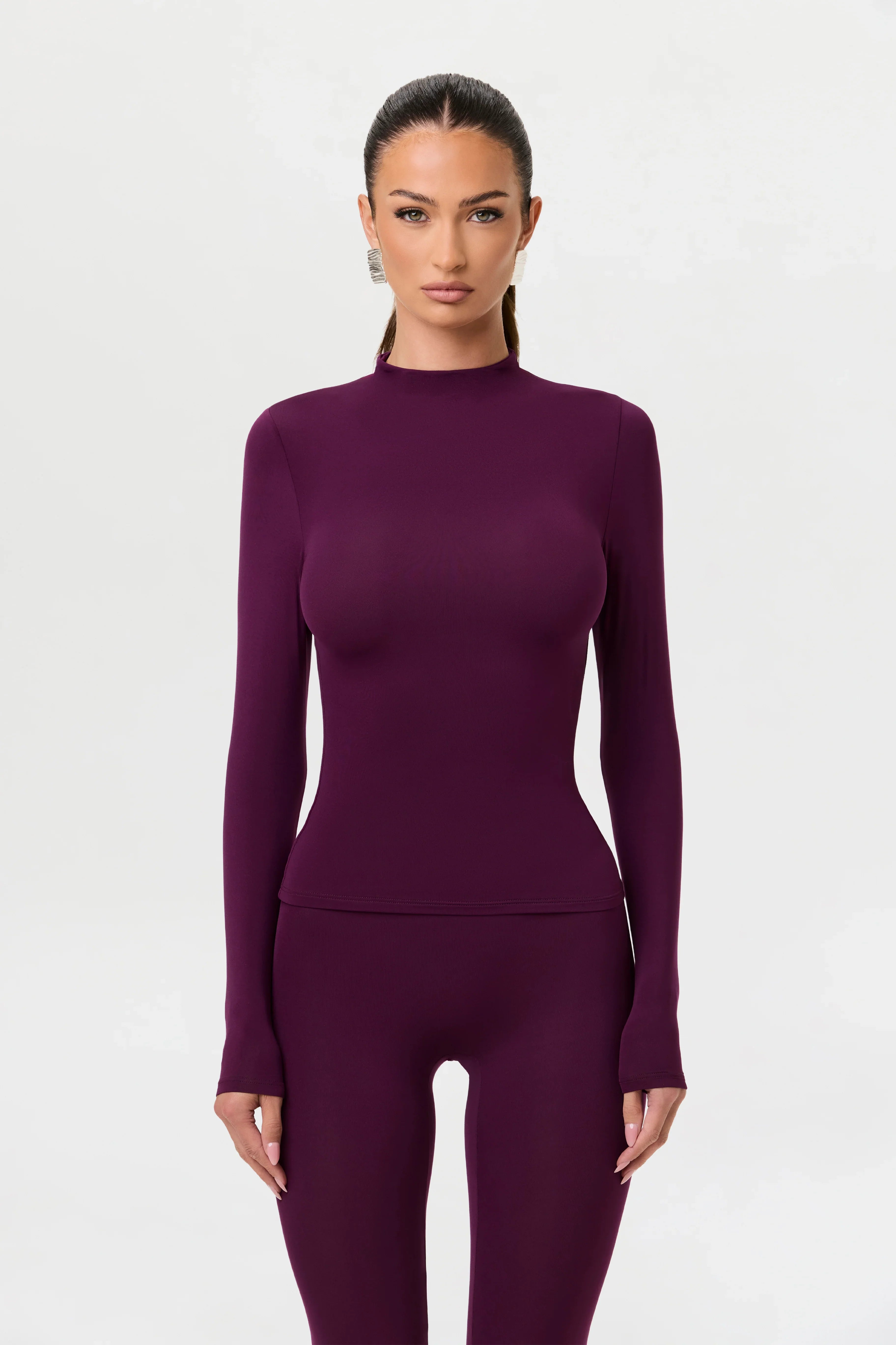Naked Mock Neck Top