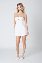 Linen Keyhole Dress