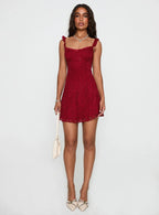 Beacall Mini Dress Red Petite