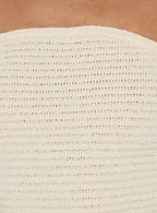 Antonie Strapless Textured Mini Dress Cream