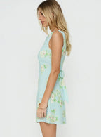 Alfalfa Mini Dress Blue Floral