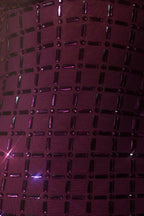Kateproms Embellished Plunge Mini Dress in Deep Purple