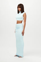 NW Turtleneck Sleeveless Crop Top