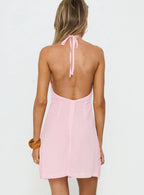 Stazia Beaded Mini Dress Pink
