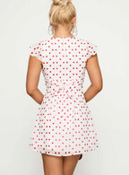 I Guess So Mini Dress White / Burgundy Tall