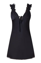 Ruffle Strap Mini Dress