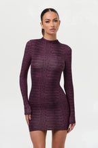 Naked Print Mini Dress