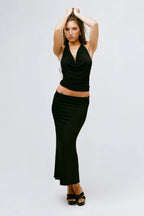 THE ELSA TOP IN BLACK