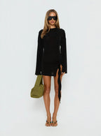 Cosmic Mini Dress Obsidian