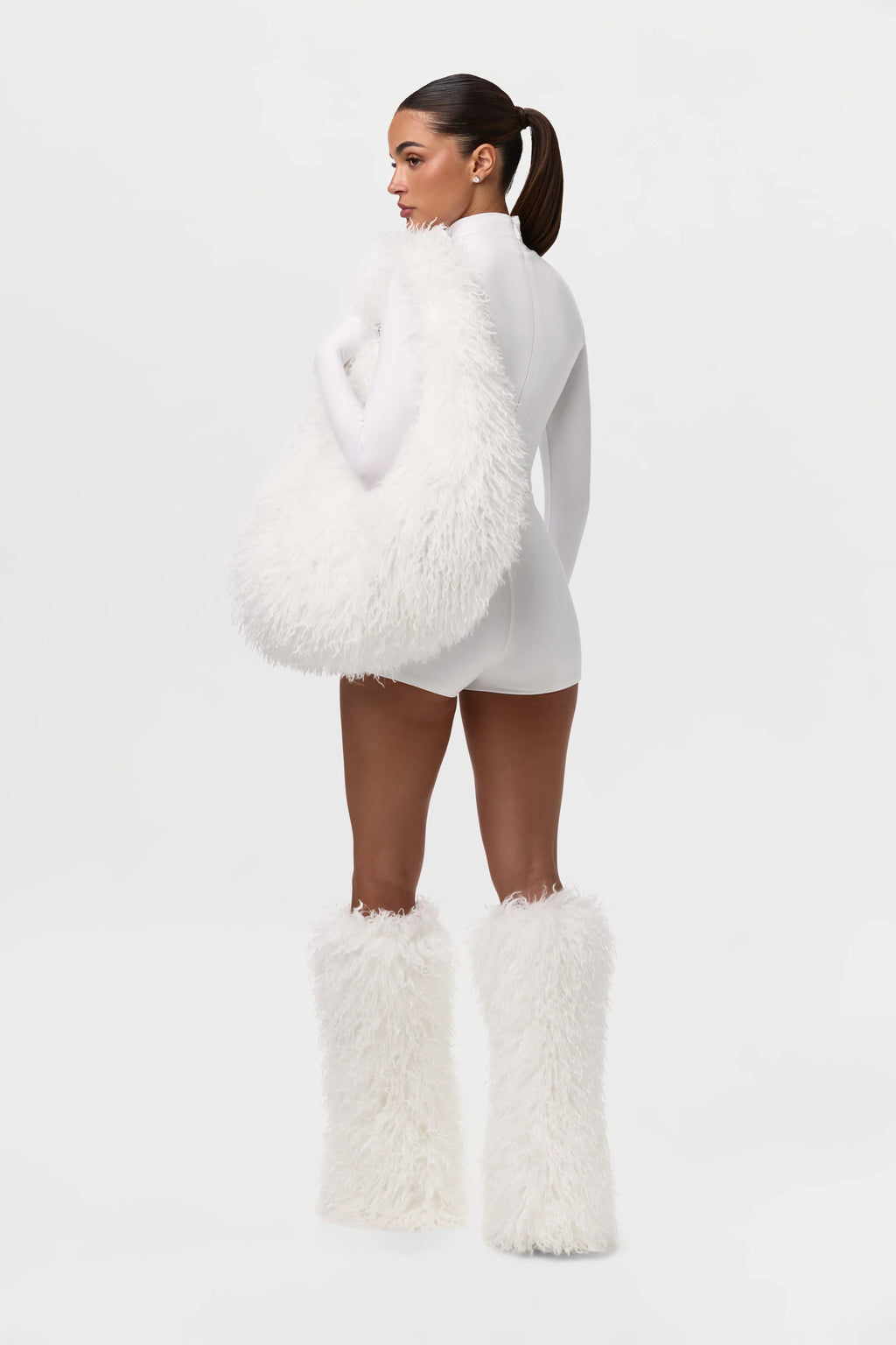 Faux Fur Plush Shoulder Bag