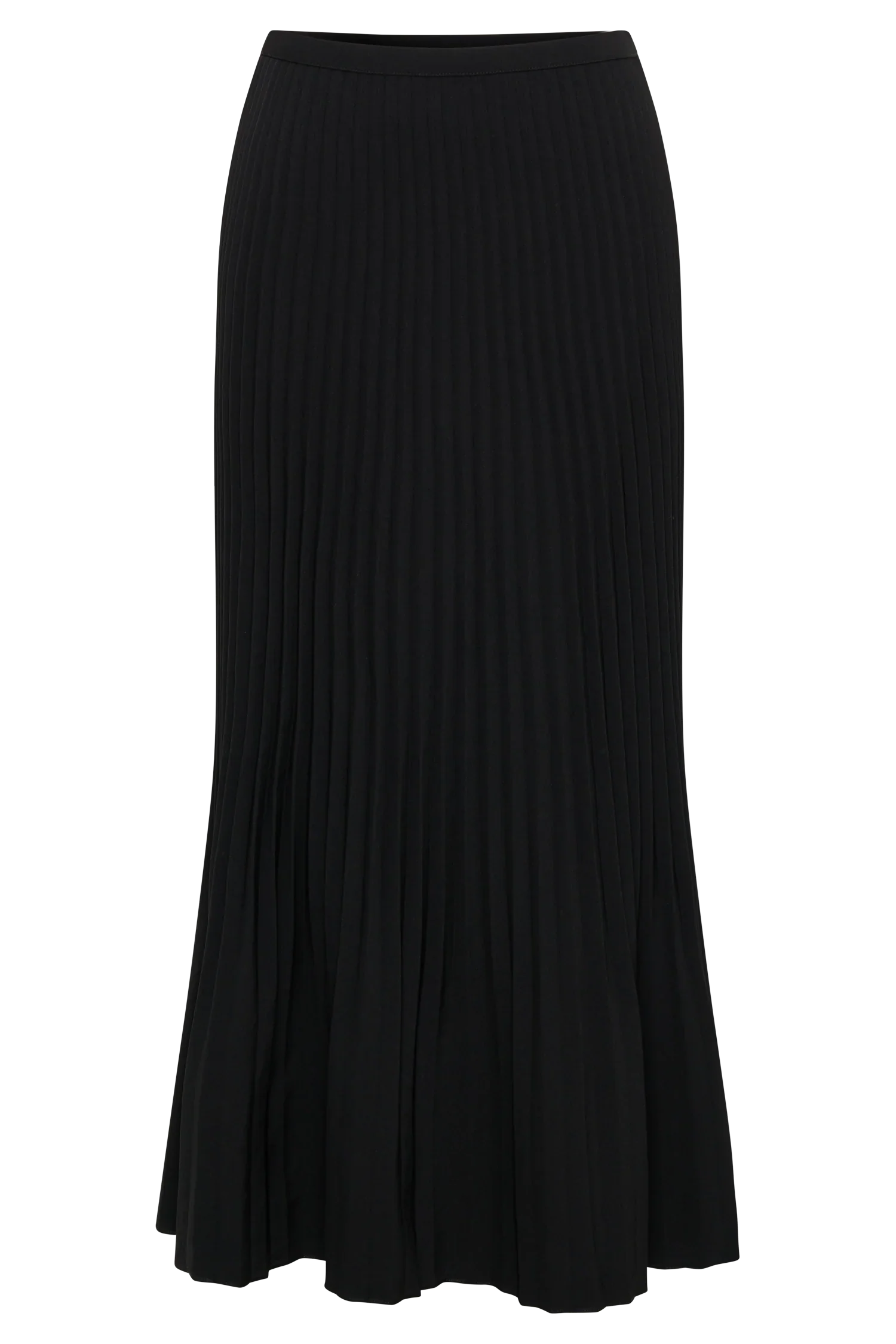 Twyla Pleated Suiting Maxi Skirt - Black