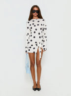 Cosmic Mini Dress Moonlight Polka