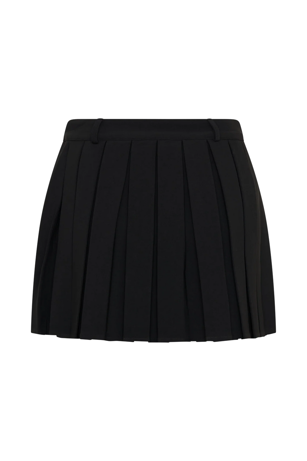 Mura Pleated Mini Skirt - Black