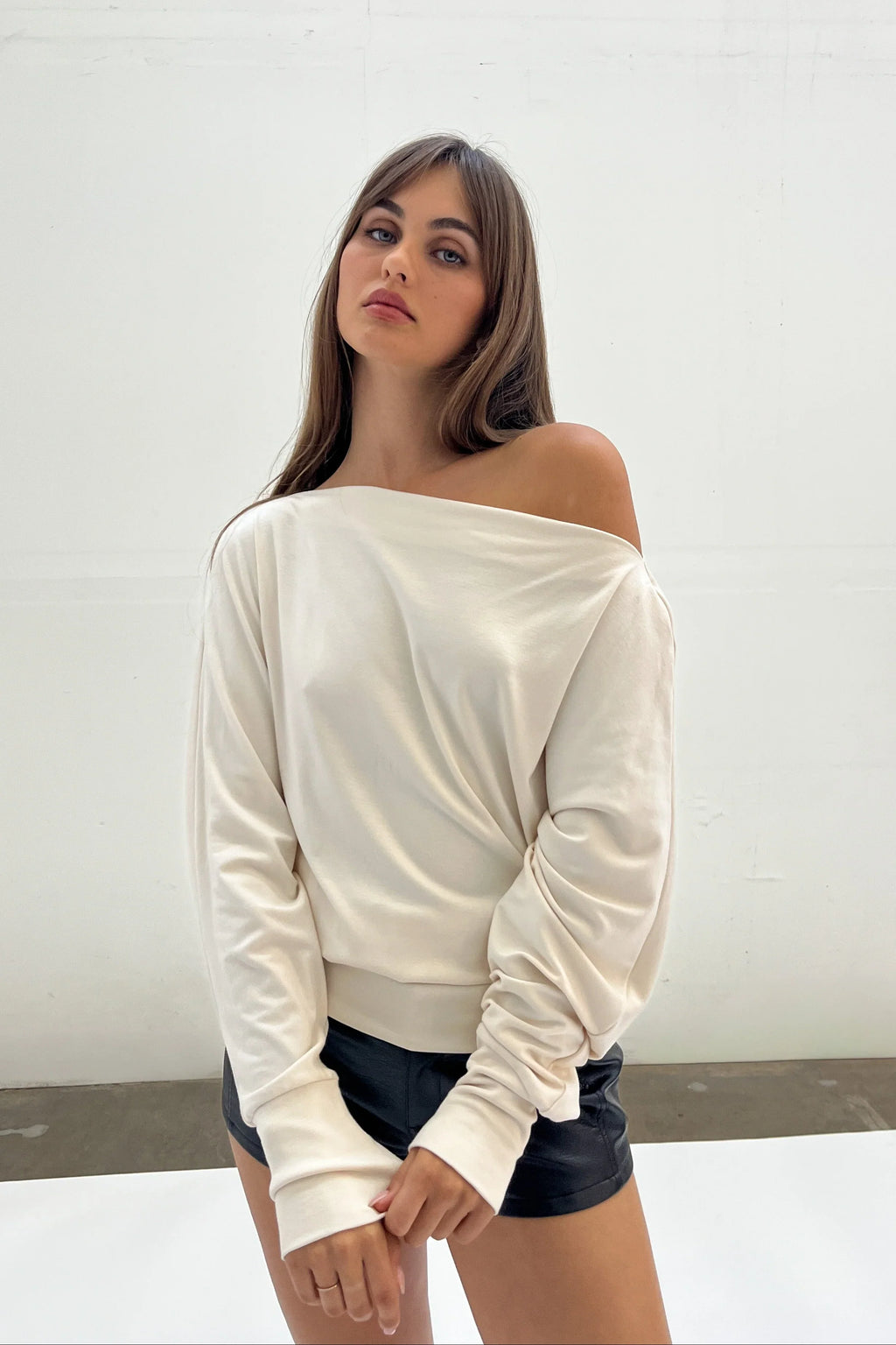 Off-Shoulder Jersey Top