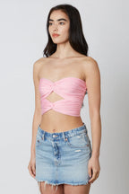 Cut Out Cropped Tube Top
