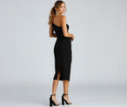 Alessandra Formal One-Shoulder Midi Dress