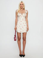 Moonlily Flutter Sleeve Mini Dress Multi Floral