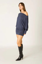 Off-Shoulder Jersey Mini Dress