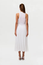 Hourglass Mesh Sleeveless Midi Dress