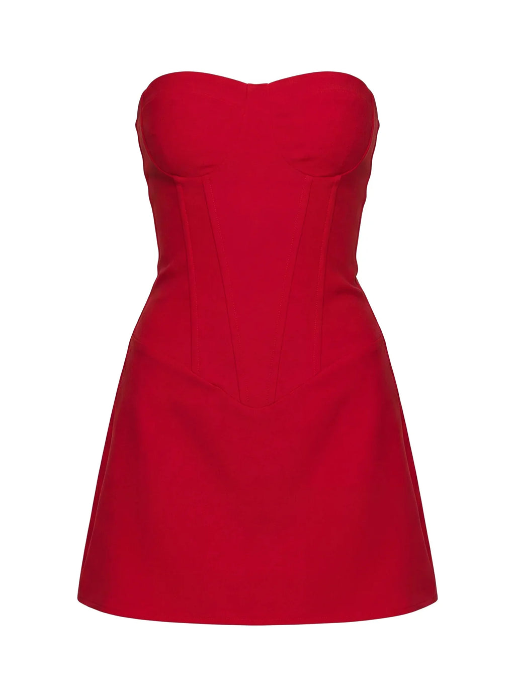 Kameila Strapless Mini Dress Red