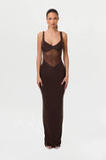 Hourglass Mesh Contrast Dress