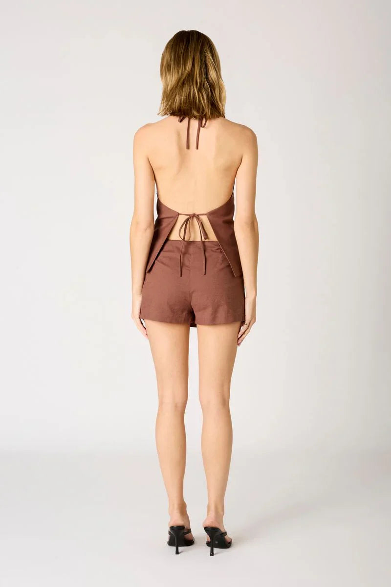 Linen Mini Skort