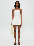 Archetype Strapless Mini Dress White