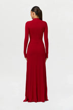 NW Mock Neck Maxi Dress