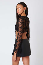Rosette Lace Crop Top