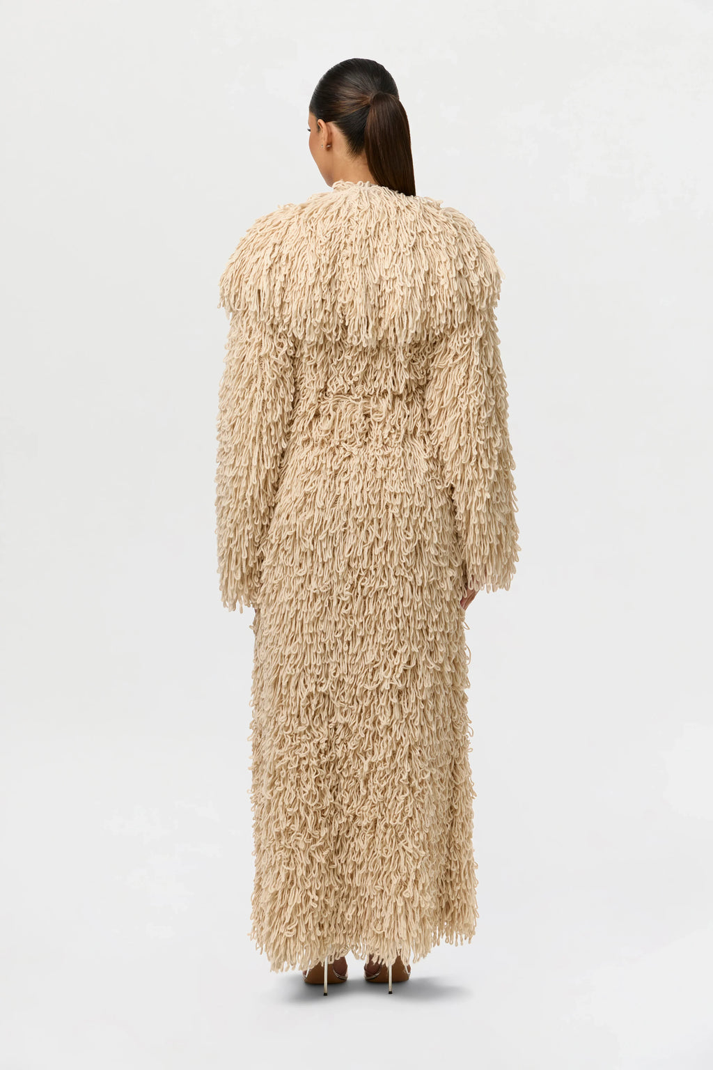 Knit Shaggy Loop Coat