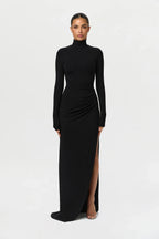 Butter Contour High Slit Maxi Dress